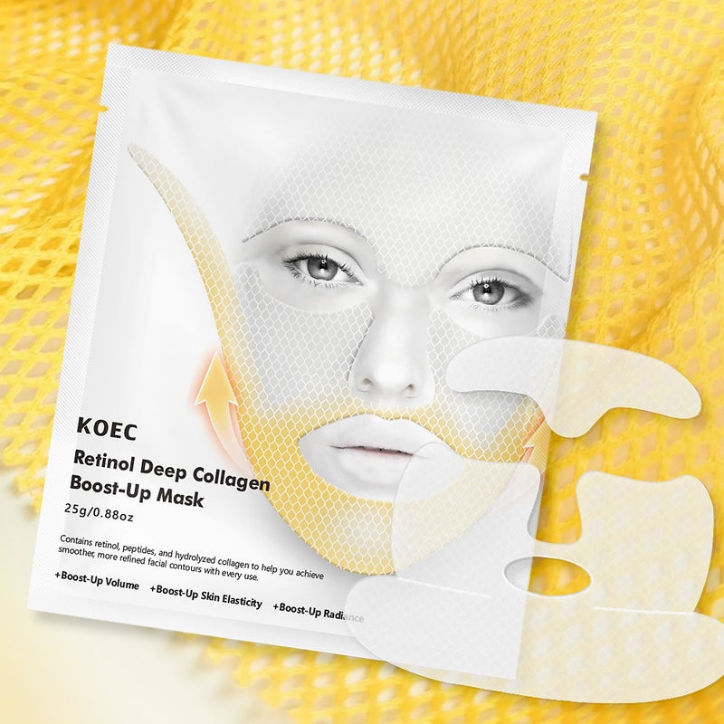 Koec Collagen Skincare Set Silk Peptide Ampoule + Water Emulsion Essence + Collagen Capsule Cream Tk Item - Image 5