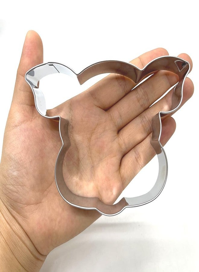 LILIAO 4.6" Pig Face Cookie Cutter Sandwich Cutters, Stainless Steel - Image 4