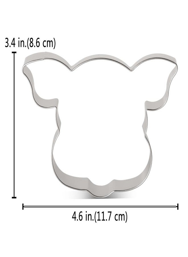 LILIAO 4.6" Pig Face Cookie Cutter Sandwich Cutters, Stainless Steel - Image 3