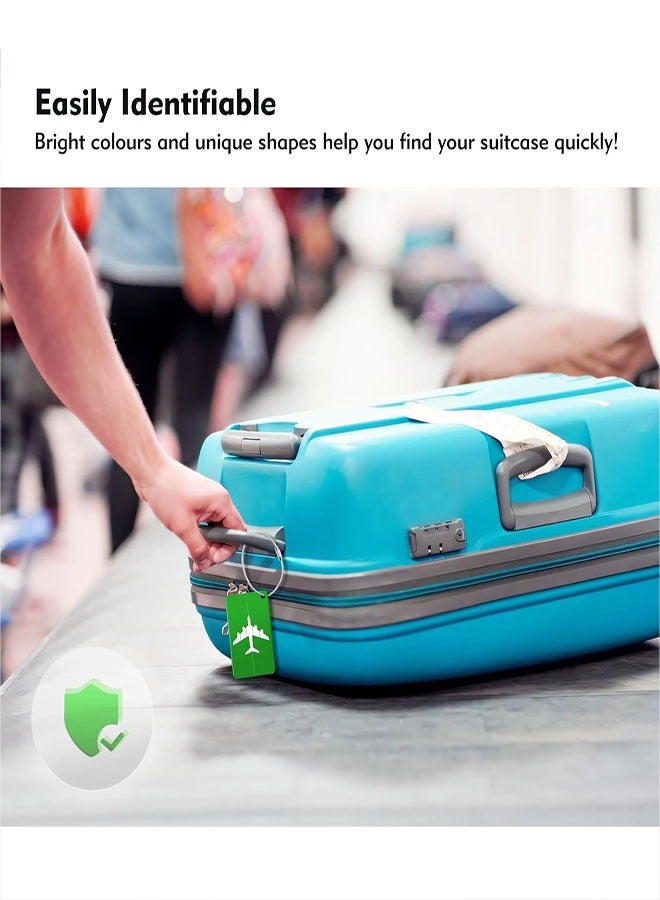 4 Pcs Luggage Tags, Luggage Labels Travel Suitcases Aluminium Tags with Name ID Card for Luggage Baggage Identity ID Labels - Image 5