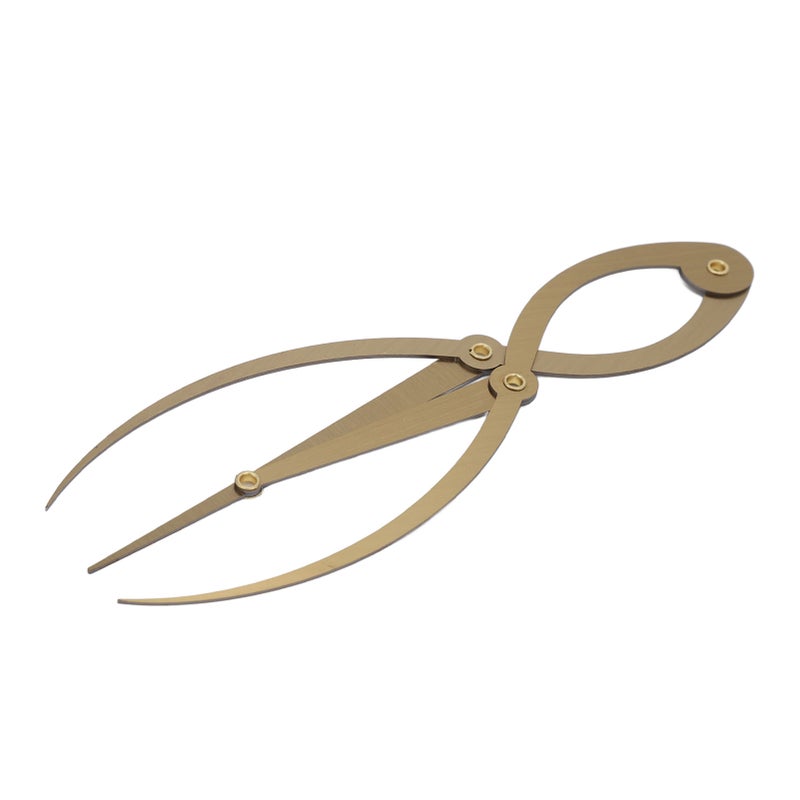 Eyebrow Ruler Multifunctional Stainless Steel 3 Point Positioning Ruler for Beginners Tattoo Artists Gold - Image 2