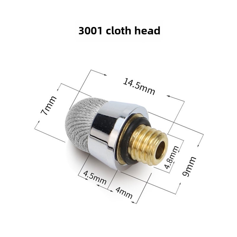 Conductive Fiber Stylus Tips 5.0-8.0 M5 Thread Universal Replacement 3001 M5 external teeth 6.4 cloth head