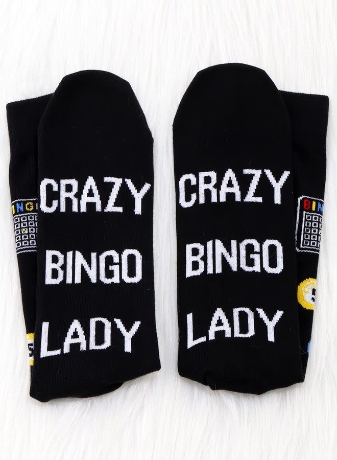 MBMSO Funny BGO Socks BGO Lovers Gifts 2 Pairs Crazy BGO Lady Dress Socks BGO Game Gifts (Crazy bingo lady) - Image 5