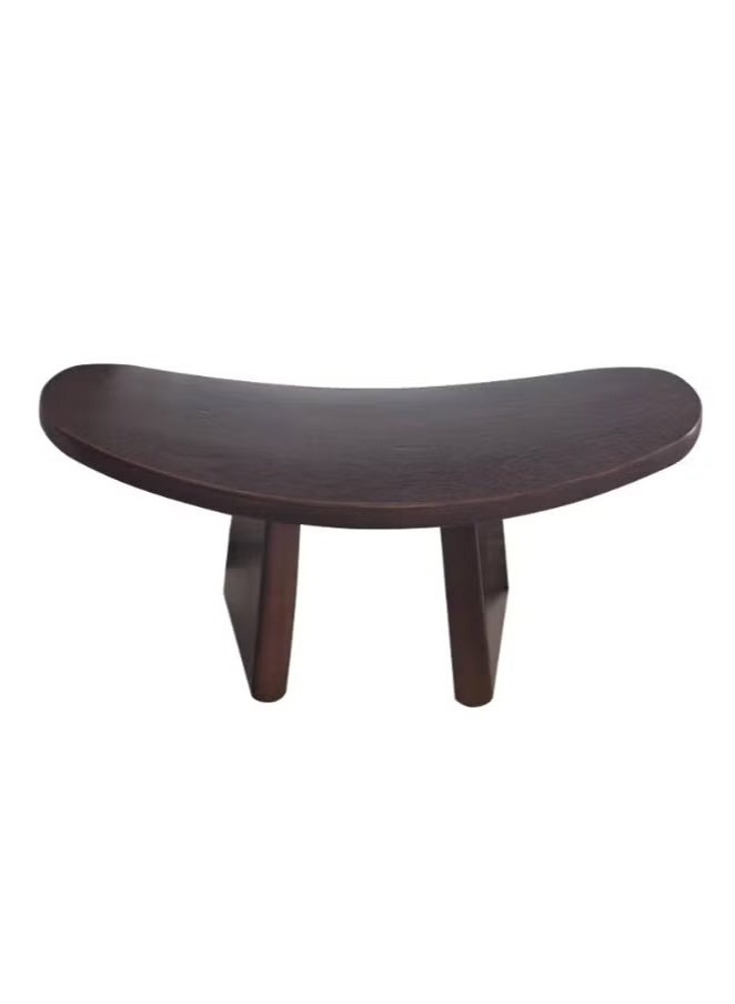 Generic Wooden Yoga Stool Meditation Stool Simple Solid Wood Kneeling Stool Special Yoga Stool Black Walnut Small Yoga Stool (42 * 21 * 16 cm) - Image 1