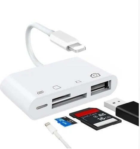 Polhammobile Polham Tf, Sd, Memory Card, USB Reader Adapter, Keyboard, Camera Adapter For Iphone and Ipad