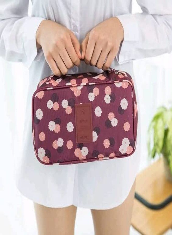 WEELZONE حقيبة تنظيم ملابس داخلية نسائية للسفر من WEELZONE، حقيبة مستحضرات تجميل، حقيبة تخزين ملابس داخلية، حقيبة مقاومة للماء - متعددة الألوان (تصميم) - Image 2