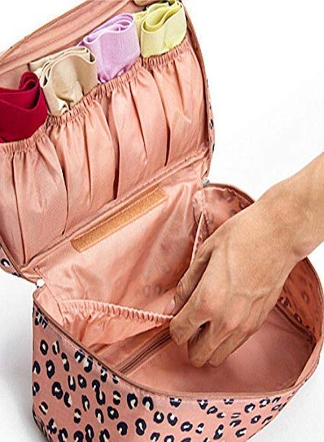 WEELZONE حقيبة تنظيم ملابس داخلية نسائية للسفر من WEELZONE، حقيبة مستحضرات تجميل، حقيبة تخزين ملابس داخلية، حقيبة مقاومة للماء - متعددة الألوان (تصميم) - Image 5