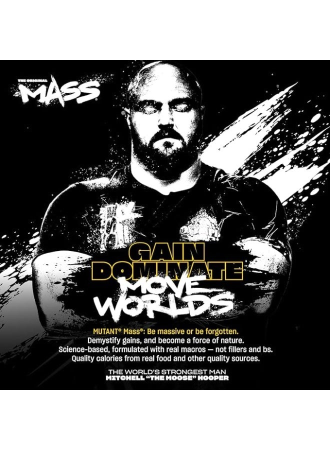 Mutant مسحوق بروتين MUTANT ماس وايت غاينر مع مزيج من بروتين مصل اللبن، المركز، والكازين، لاهتزازات التمارين عالية السعرات الحرارية، العصائر والمشروبات، 6.8 كجم (15 رطل) - شوكولاتة ثلاثية - Image 4