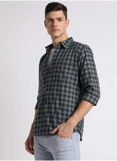 Dennis Lingo Navy Casual Shirt for Men - Regular Fit, Versatile  - Image 2