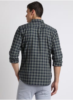 Dennis Lingo Navy Casual Shirt for Men - Regular Fit, Versatile  - Image 3