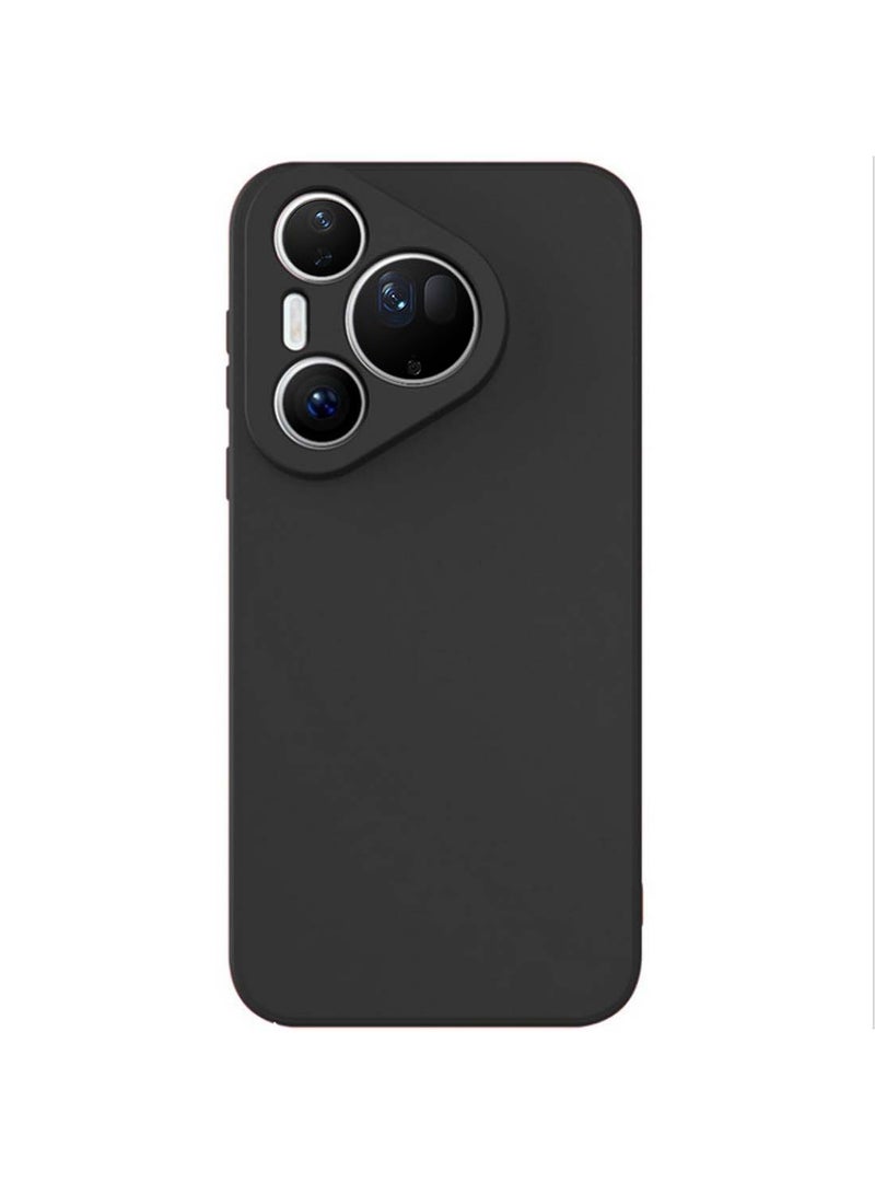 Wtech Huawei Pura 80 Ultra 5G 2025 Soft Liquid Silicone Case Cover (MCRPSN) - Black - Image 2
