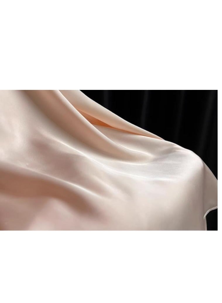 Lace Bow Ice Silk Suspender Underwear Pajamas - Image 4