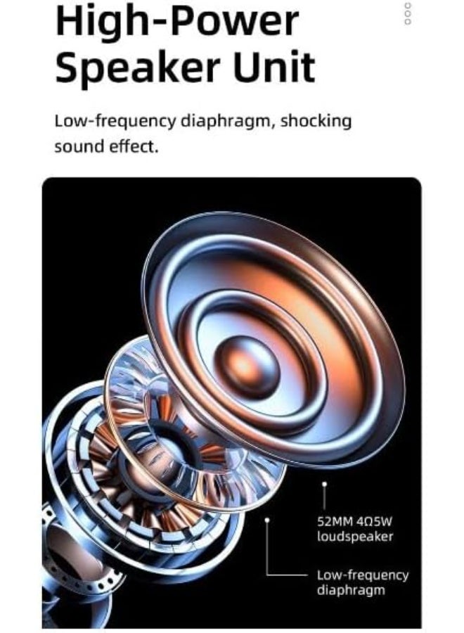هوكو مكبر صوت لاسلكي HC22 عالي الجودة محمول للاستخدام الخارجي صغير الحجم بقدرة 1200 مللي أمبير في الساعة يدعم بطاقة TF/FM/TWS - رمادي. - Image 5