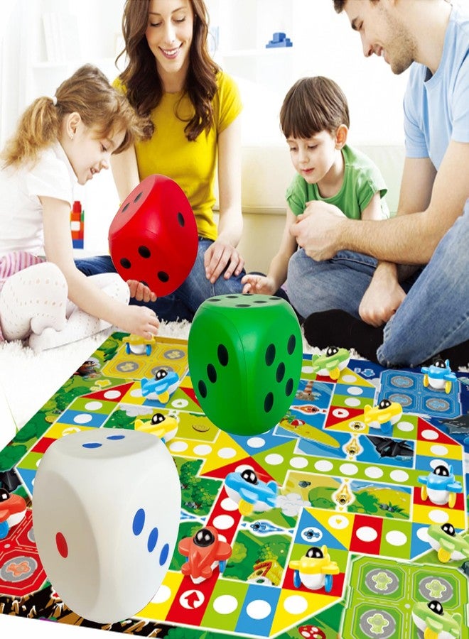 funnysquee 5.9 Inches Jumbo Foam Dice, A Fun-Filled, Educational Giant Toy for Game Nights and Learning Sessions (Lucky White) - Image 5