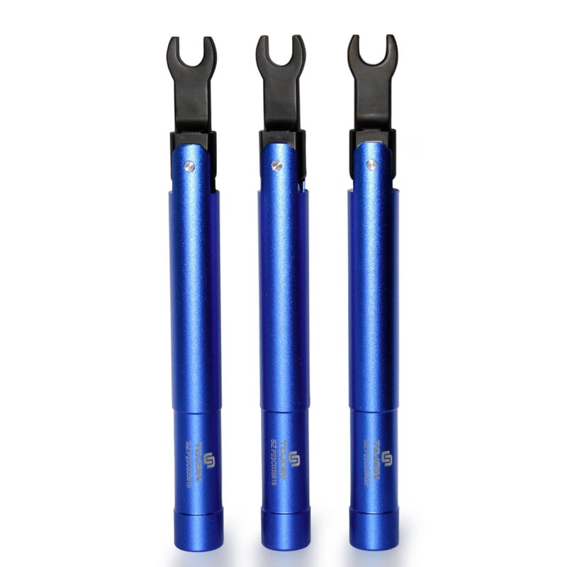 UU TOJOIN SMA Torque Wrench for RF Connector 8mm Opening 09 Nm Torque Alloy Steel Material Blue Color - Image 2