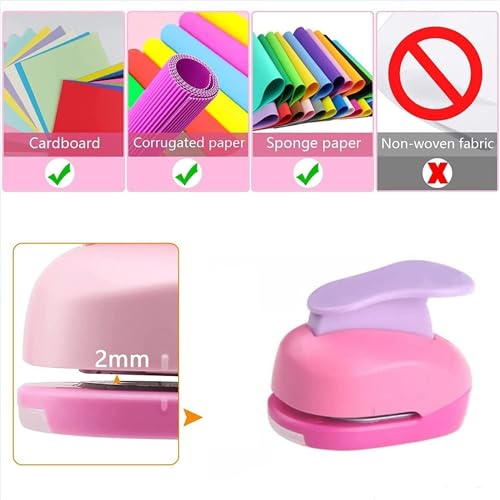 CADY Clever Lever Craft Punch 2-Inch Paper Punches Paper Punch Heart - Image 4