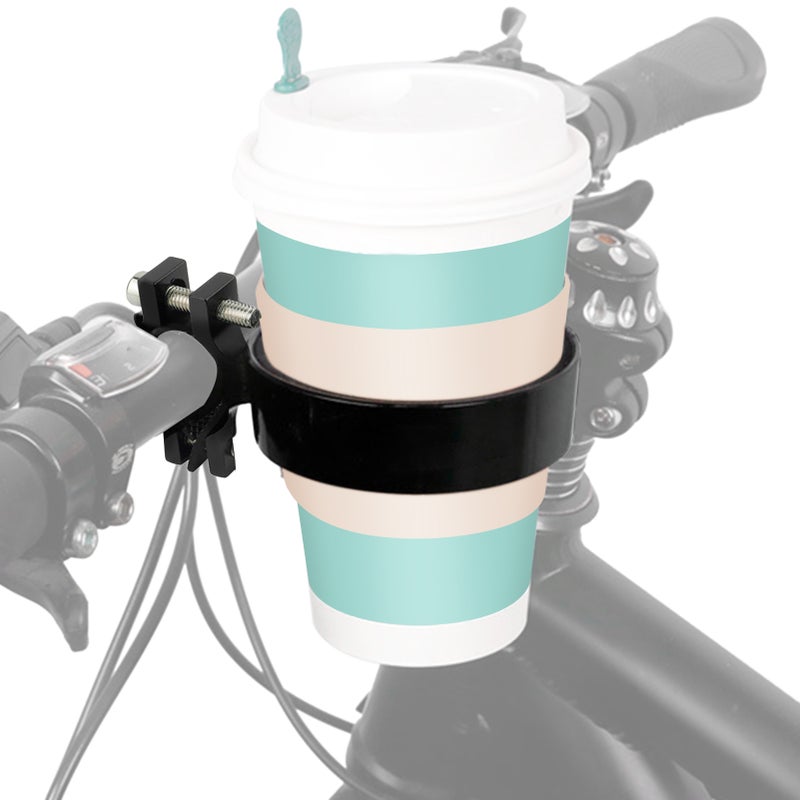 Bike Handlebar Cup Holder Aluminum Cup Bottle Holder Road Bicycle Bike Water Bottle Coffee Drink Cup Holder - Image 1