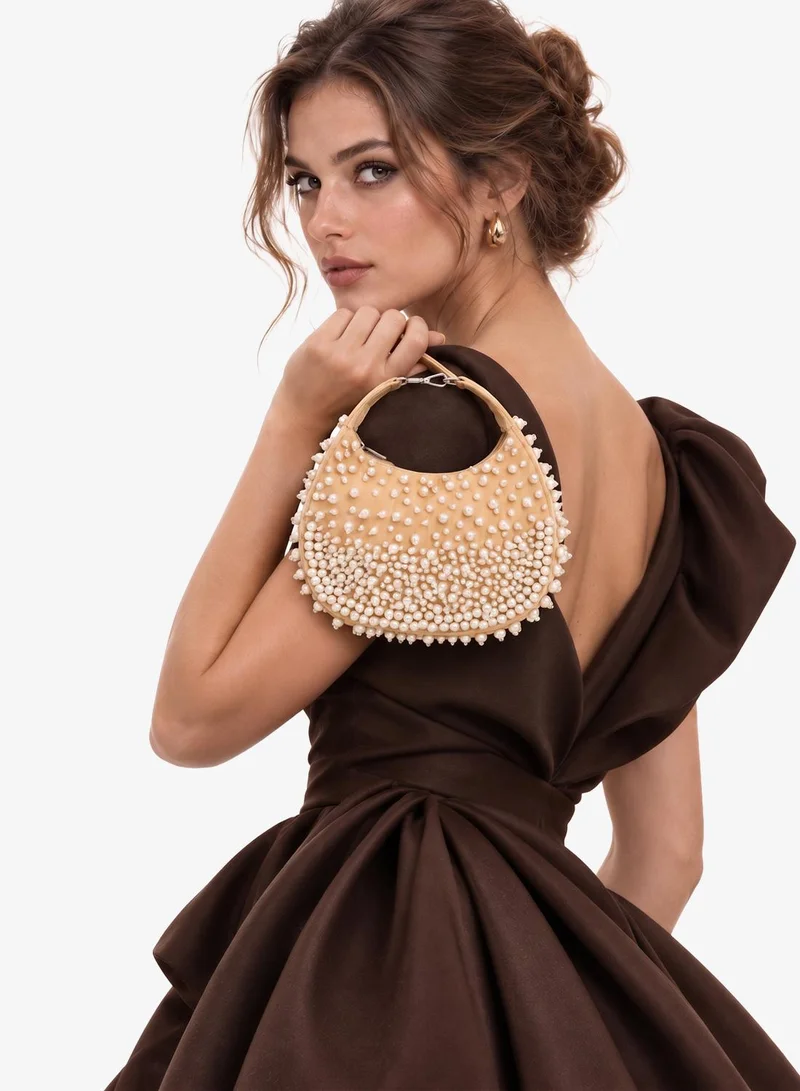 Namshi X Pearl Embellished Clutch