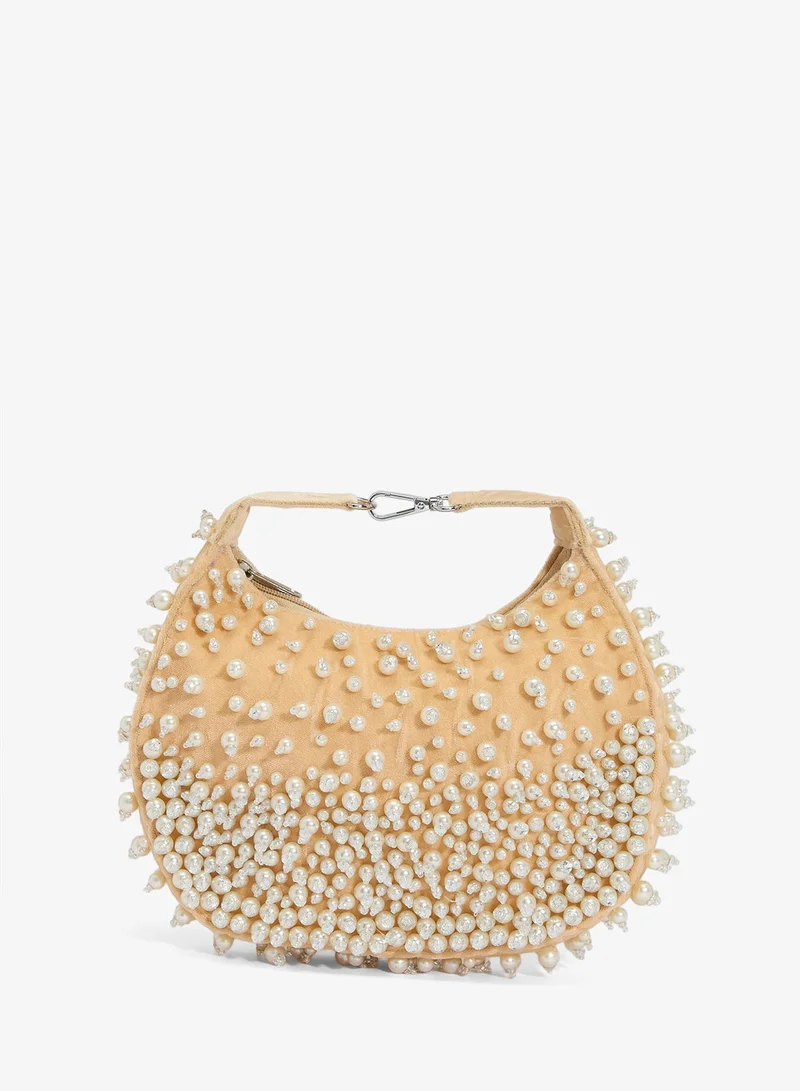Namshi X Pearl Embellished Clutch