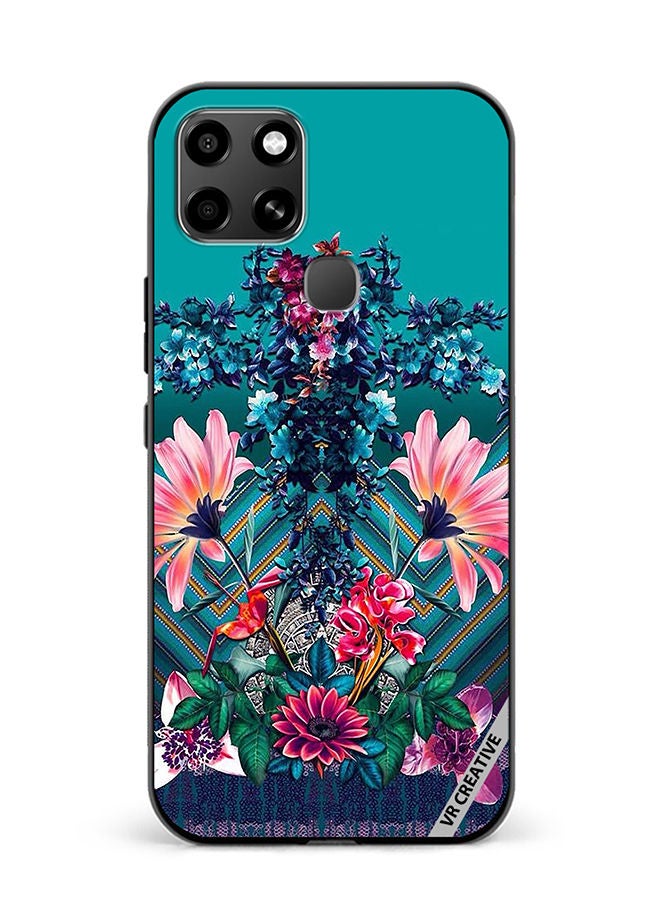 VR CREATIVE Protective Case Cover For Infinix Smart 6 Flower Design Multicolour - Image 1