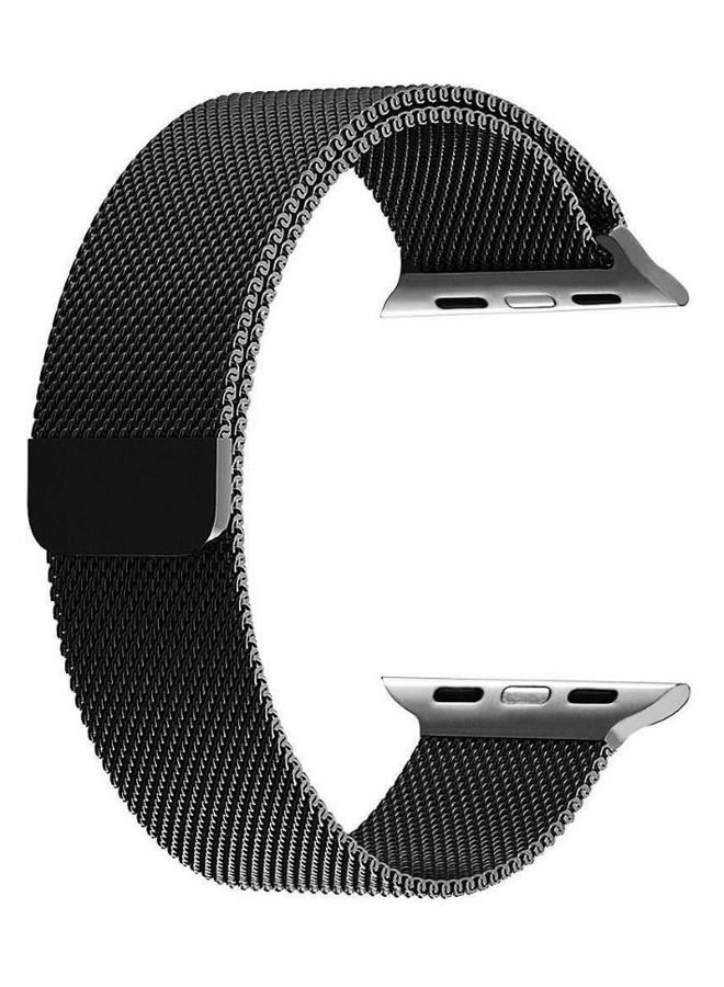 Replacement Stainless Steel Band For Apple Watch Series 5/6/7 42/44/45mm Black - Image 1