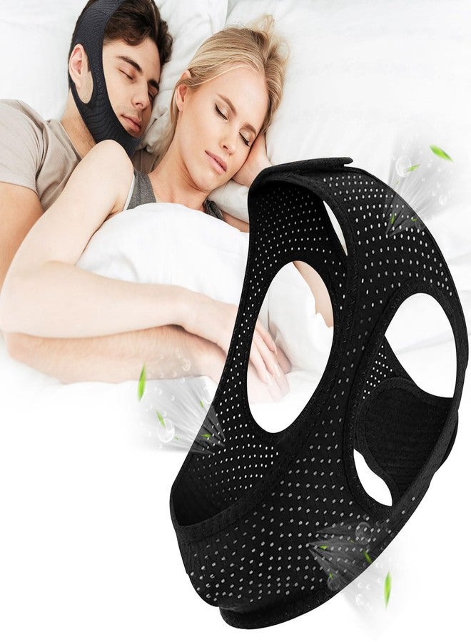 ifory Chin Strap for CPAP Users, Chin Strap for Snoring, Adjustable and Breathable Anti Snoring Chin Strap, CPAP Chin Strap to Keep Mouth Closed for Men or Women - Image 1