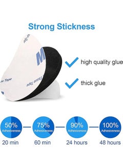 Generic 100 PCS Double Sided Foam Tape, Strong Sticky Pads, Mounting Adhesive Tape for Holding Soundproof Pads Picture Light Hooks (Squares+Rounds)  - Image 3