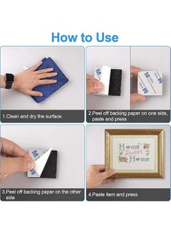 Generic 100 PCS Double Sided Foam Tape, Strong Sticky Pads, Mounting Adhesive Tape for Holding Soundproof Pads Picture Light Hooks (Squares+Rounds)  - Image 4