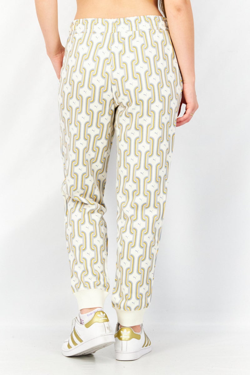 PUMA Women Sportswear Fit Outdoor Sweatpants, Beige Combo - Image 3