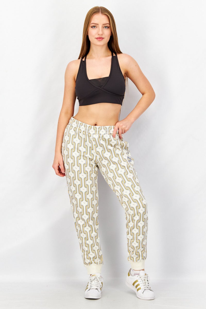 PUMA Women Sportswear Fit Outdoor Sweatpants, Beige Combo - Image 4