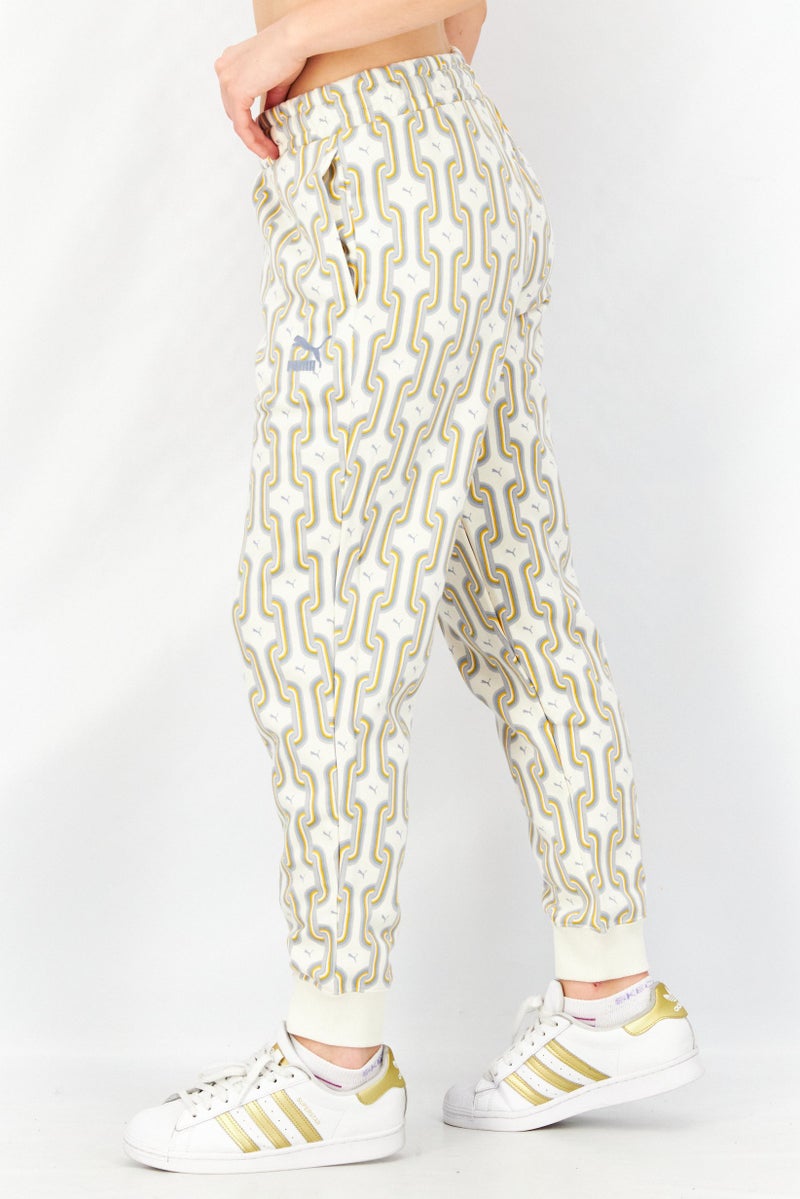 PUMA Women Sportswear Fit Outdoor Sweatpants, Beige Combo - Image 2