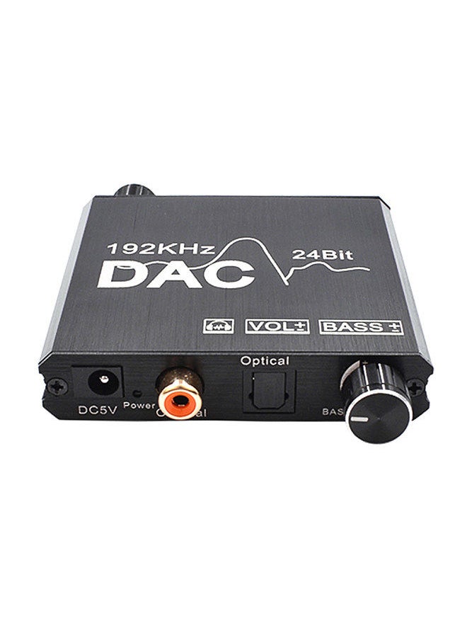 Generic - Digital to Analog Audio Converter 192kHz 24bit DAC Converter Optical Coaxial Input RCA 3.5mm Audio Output Adapter - Image 1