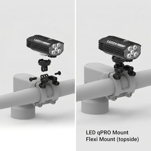LEZYNE LED qPRO Mount Durable Lightweight CNCMachined Aluminum Compact QuickRelease LED Mount with UltraSecure Locking Mechanism Compatible with GoPro - Image 3