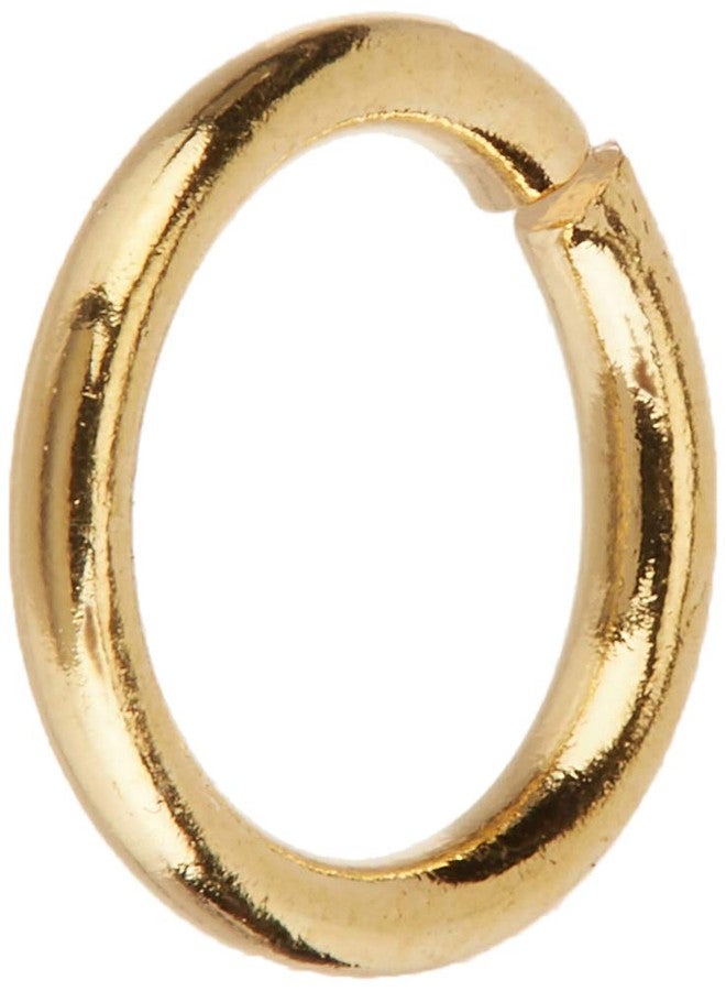 بيدالون مجموعة حلقات وصل Beadalon مكونة من 144 قطعة، مقاس 6 مم، مطلية بالذهب الخالي من النيكل