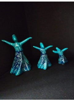 EGE A an Special Series Whirling Dervish Trinket Turquoise Embroidered Trinket  - Image 2