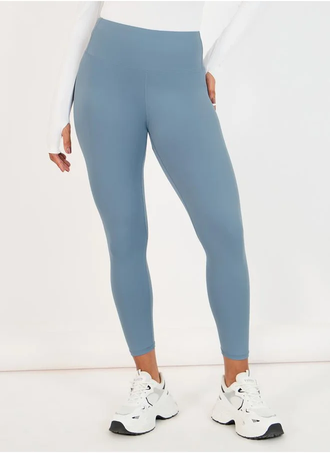 Styli Broad Waistband Basic Leggings