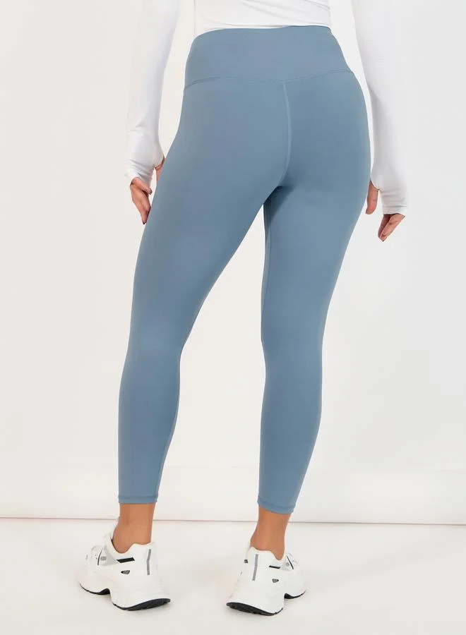 Styli Active Broad Waistband Basic Leggings