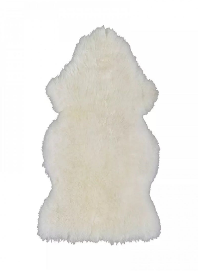 DRAMA HOME Soft Furry Rug White 90x60cm  - Image 2