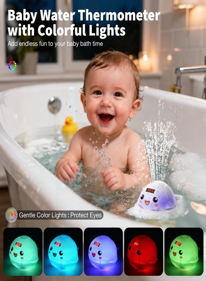 Pircaath Baby Bath Toy Sprinkler with Thermometer, Temp Alarm & Backlit Display, BPA-Free | CPC Certified for Safety, Light Up Whale Bath Toy for Kids Ages 1-3, Bathtub Water Toys for Toddler, Newborn - Image 4