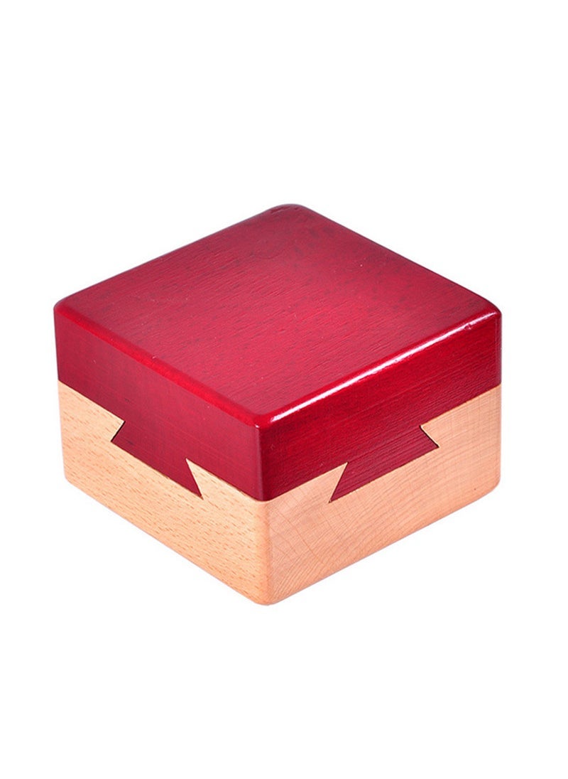 Classical wooden educational toys Kong Ming lock Luban ball Qisi miaoxiao put four organs magic box mysterious treasure box Hidden mystery 