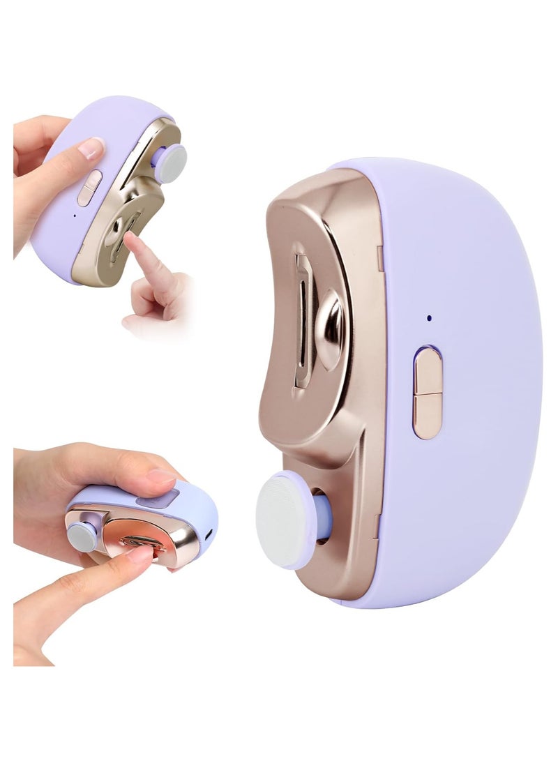 general Automatic Nail Clipper Electric Nail Trimmer 3-in-1 Portable Nail Clipper with Lightweight 2-Speed File Nail Clipper Storage Rechargeable Safety Trimmer Suitable for Seniors, Adults, Children, and Infants