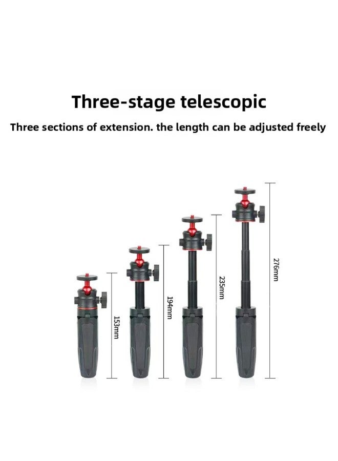 Desktop Extension Pole Tripod Mini Selfie Pole Micro SLR Vlog Video Mobile Phone Live Broadcast Stand-Color:White+blue - Image 3