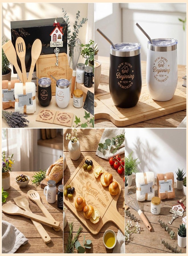 RimCereal Housewarming Gifts New House -19 Pcs Closing Gifts for Couple Friend Women Men Home Buyers, House Warming Basket Christmas for New Houses Apartment Kitchen Presents - Image 5