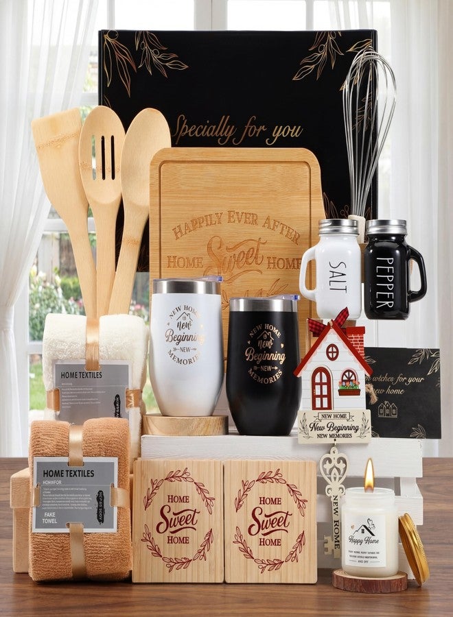 RimCereal Housewarming Gifts New House -19 Pcs Closing Gifts for Couple Friend Women Men Home Buyers, House Warming Basket Christmas for New Houses Apartment Kitchen Presents - Image 1
