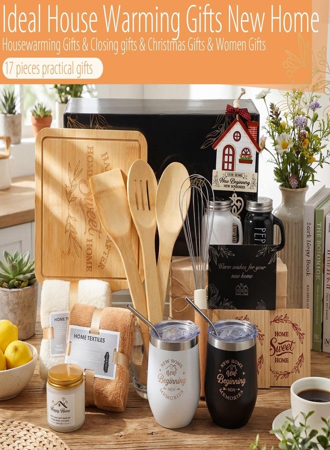 RimCereal Housewarming Gifts New House -19 Pcs Closing Gifts for Couple Friend Women Men Home Buyers, House Warming Basket Christmas for New Houses Apartment Kitchen Presents - Image 3