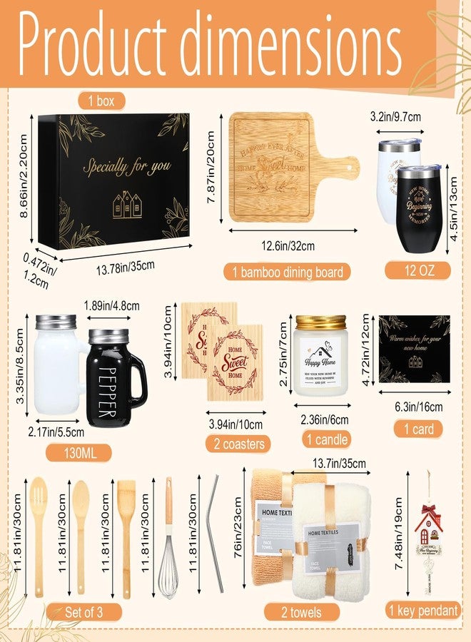 RimCereal Housewarming Gifts New House -19 Pcs Closing Gifts for Couple Friend Women Men Home Buyers, House Warming Basket Christmas for New Houses Apartment Kitchen Presents - Image 2