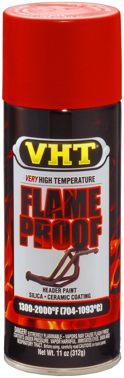 VHT SP109 Flameproof Coating Very High Heat Spray Paint Red Flat Finish 11 oz Aerosol Can