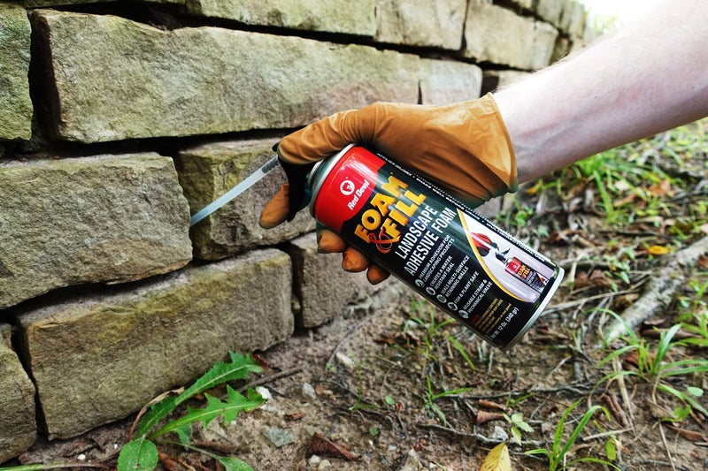 Red Devil 0916 Spray Foam & Fill Landscape Adhesive Foam, Gap Filler, 12 oz, Black, 1 Pack - Image 5