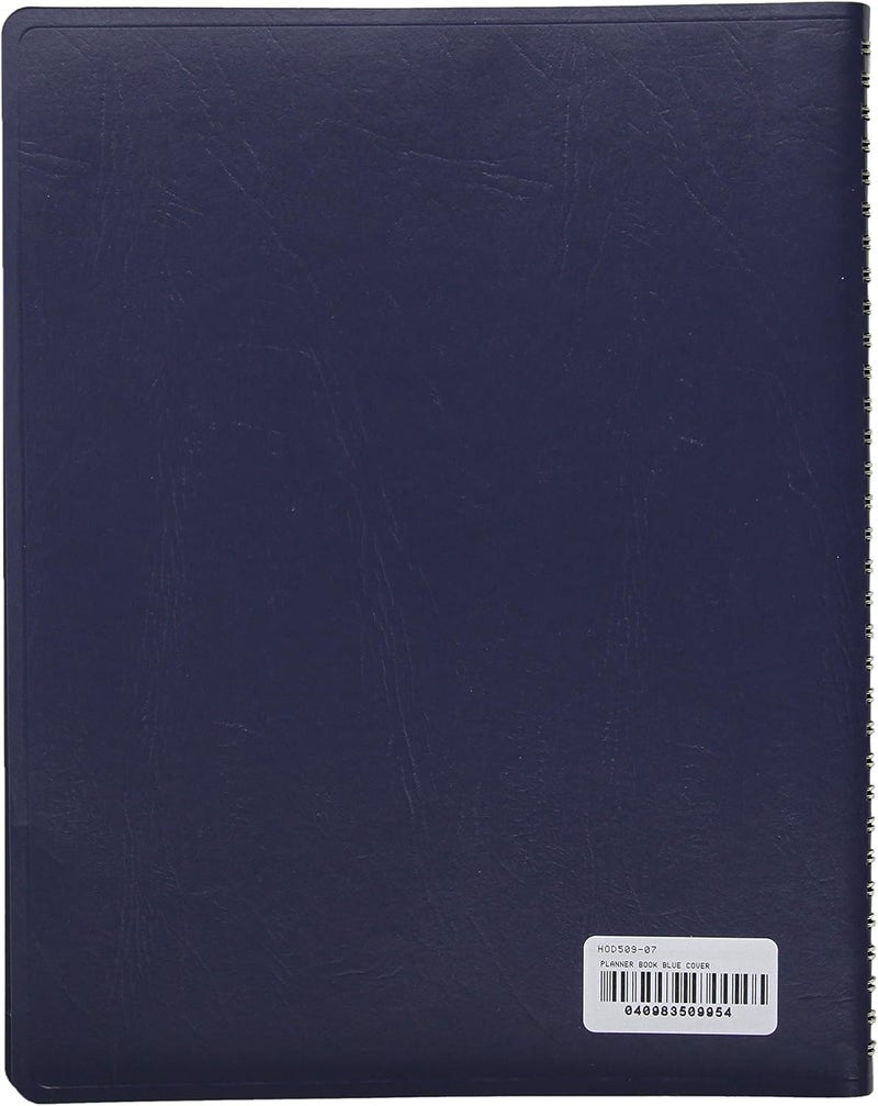 House of Doolittle Teachers Planner 8.5" x 11 - Blue Simulated Leather Cover - Image 2