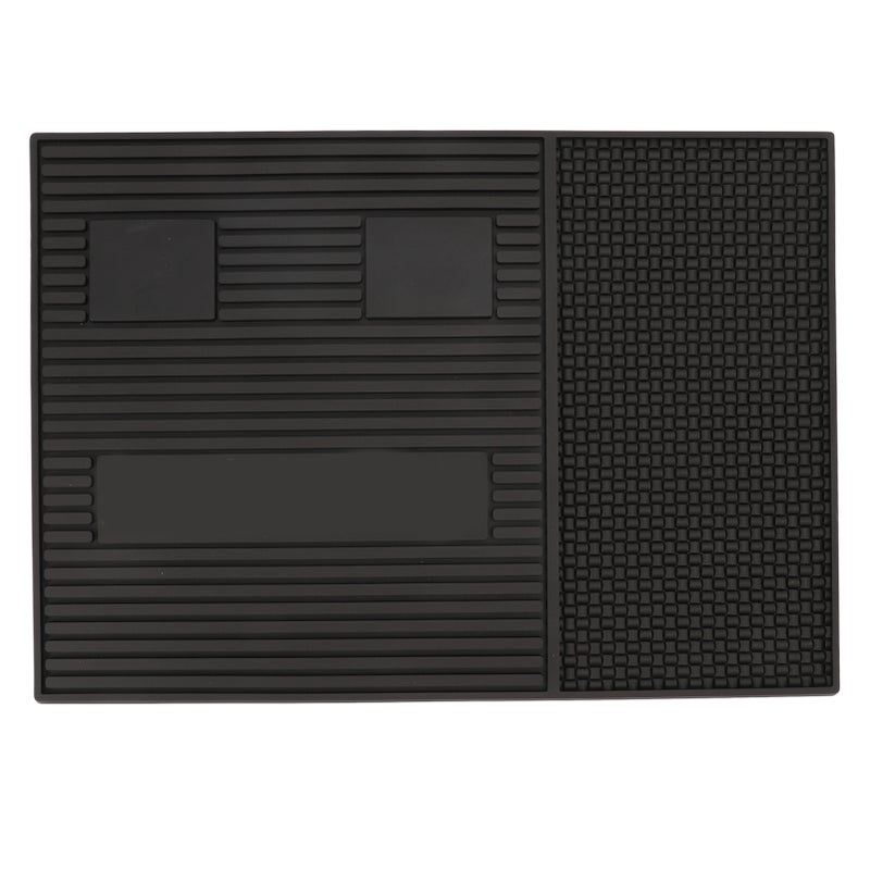 Magnetic Barber Mat: Non-Slip Silicone Station Mat - Easy Clean Portable Tool Organizer for Salon Barbers Home Grooming Settings - Image 1
